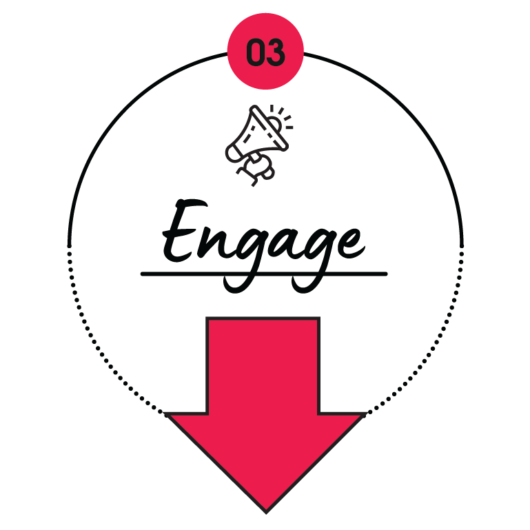 Text reads: "Engage"